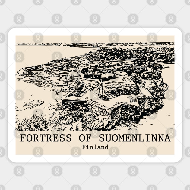 Fortress of Suomenlinna - Finland Magnet by Lakeric